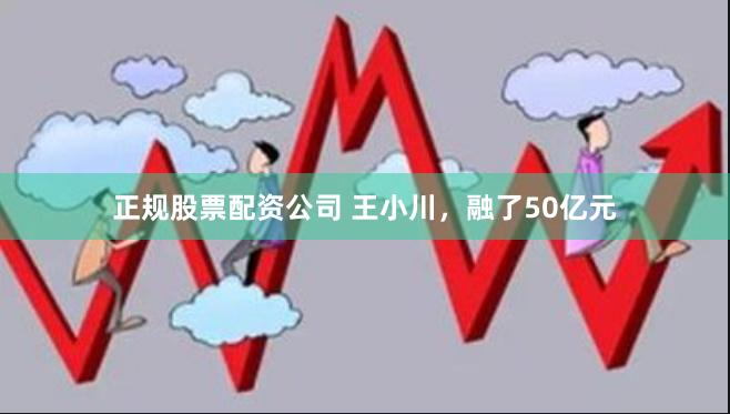 正规股票配资公司 王小川，融了50亿元